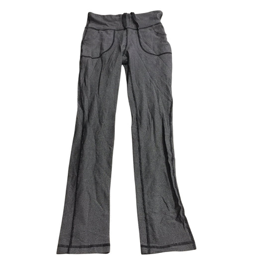 Athletic Pants By Lululemon In Black & Grey, Size: 4