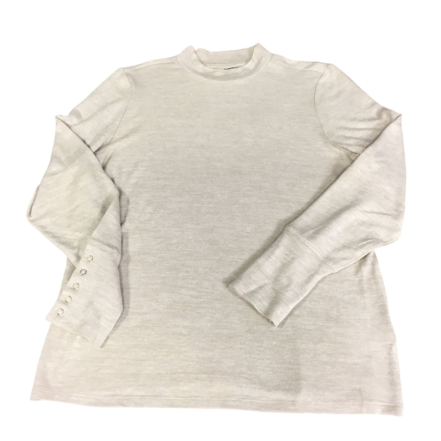 Top Long Sleeve By Rafaella In Tan, Size: L