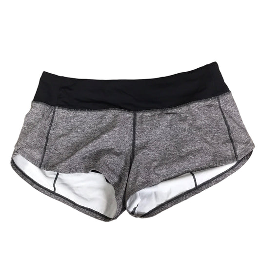 Athletic Shorts By Lululemon In Black & Grey, Size: 6