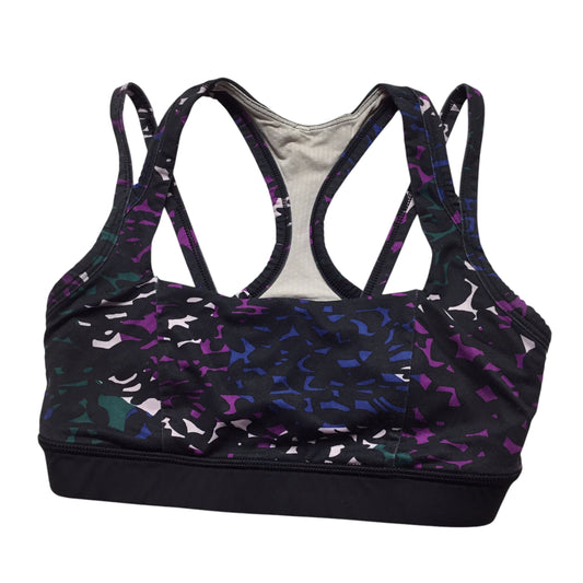 Athletic Bra By Lululemon In Black & Purple, Size: 6