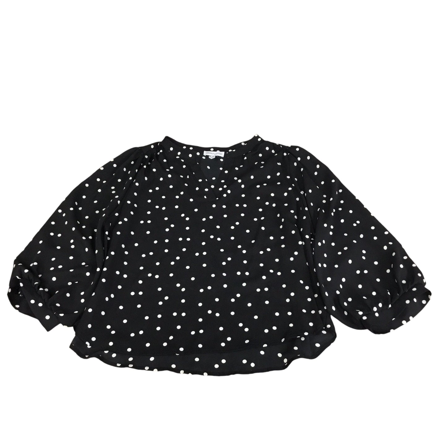 Top Long Sleeve By Gibson And Latimer In Polkadot Pattern, Size: 2x