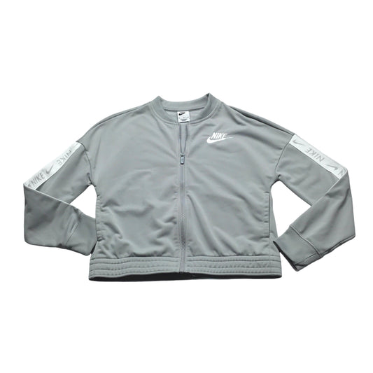 Athletic Jacket By Nike Apparel In Grey, Size: Xl