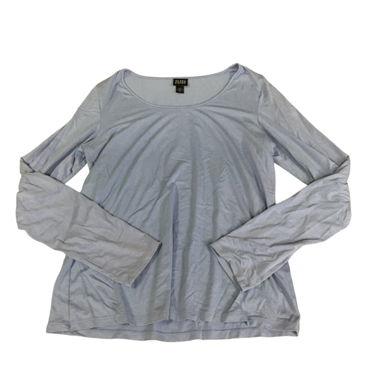 Top Long Sleeve Basic By Eileen Fisher In Blue, Size: S