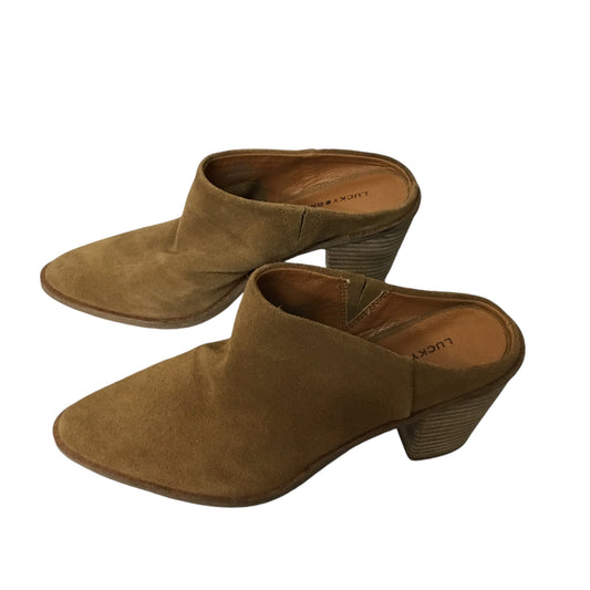 Shoes Heels Block By Lucky Brand In Brown, Size: 8