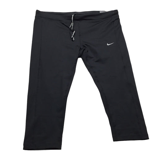 Athletic Capris By Nike Apparel In Black, Size: Xl