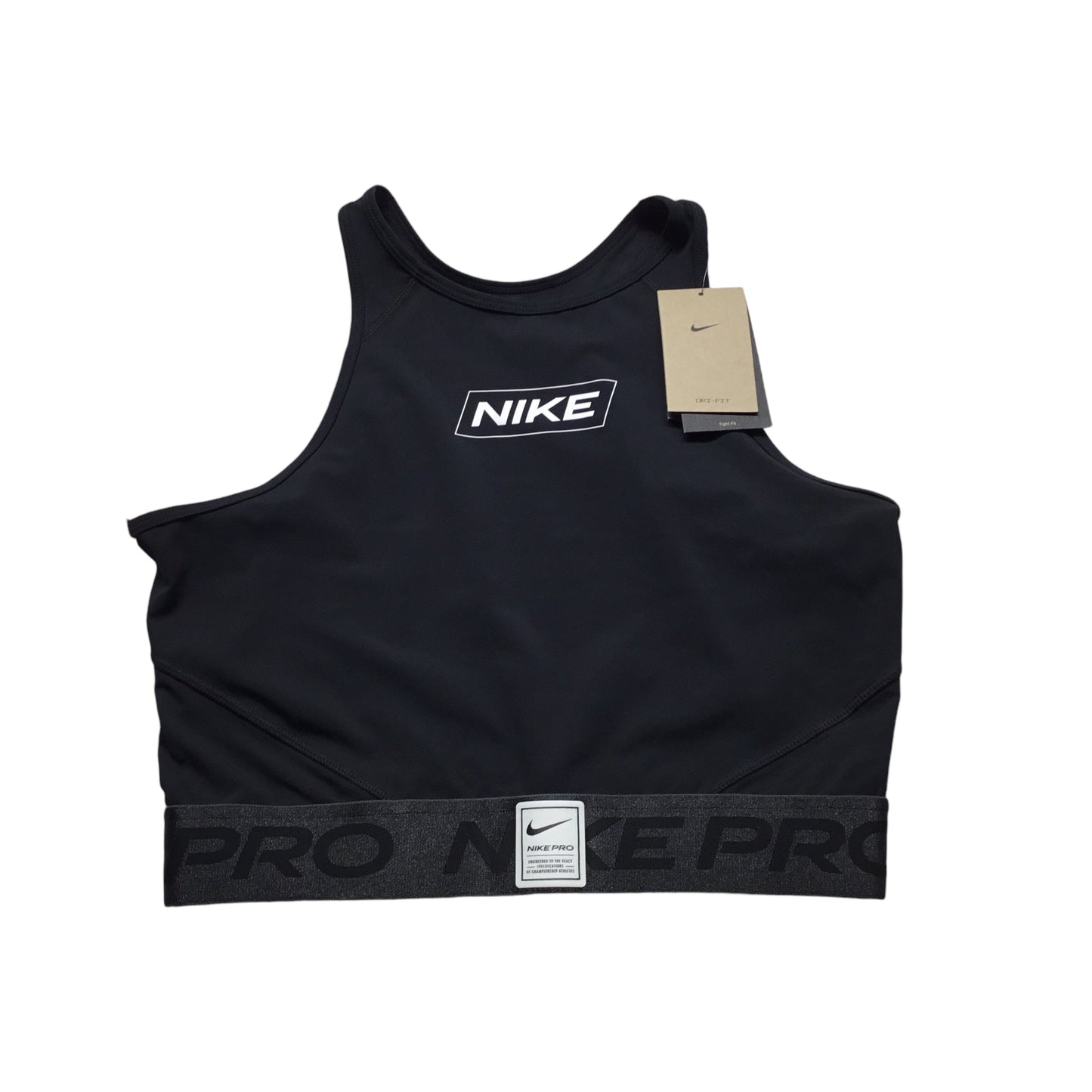 Athletic Tank Top By Nike Apparel In Black, Size: L