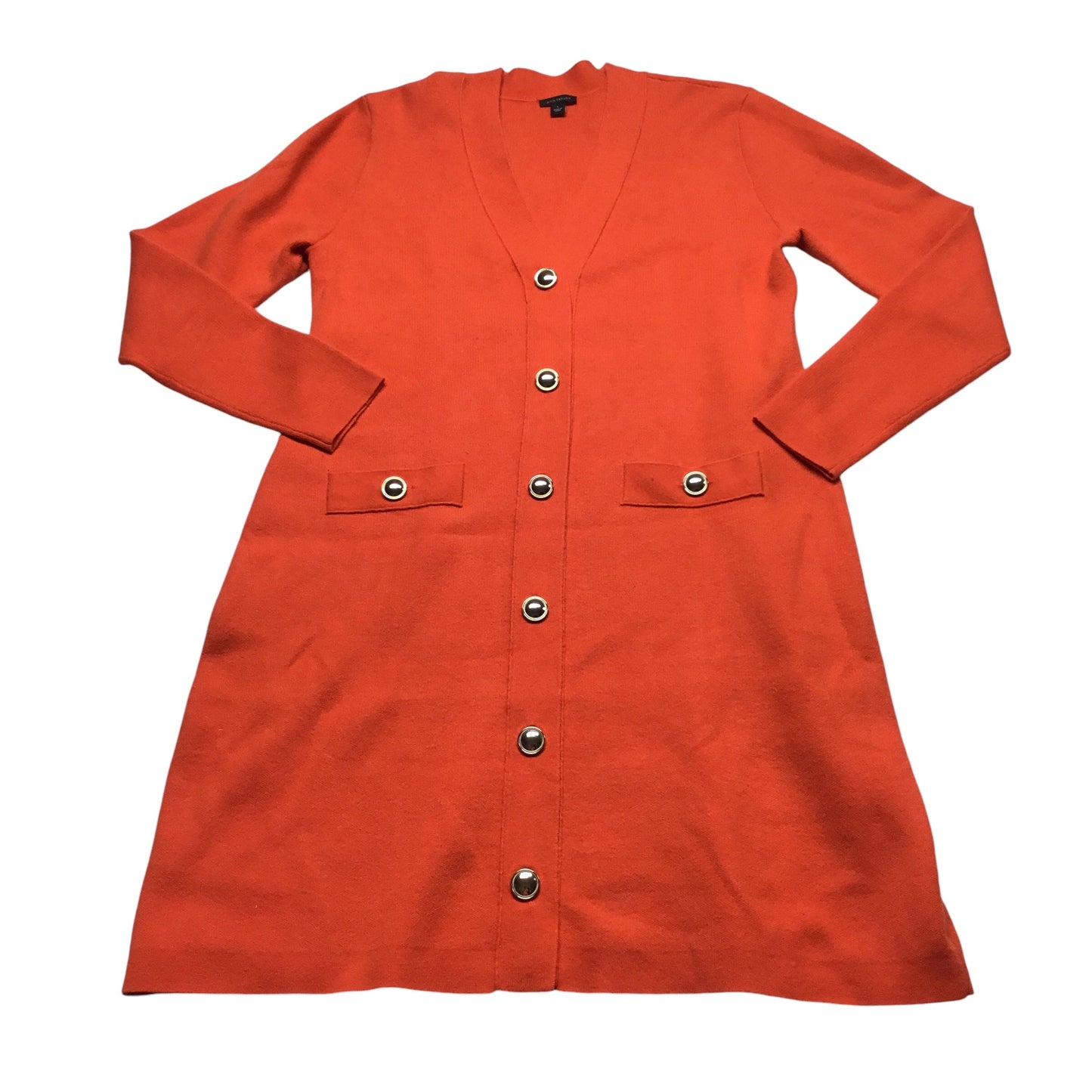 Cardigan By Ann Taylor In Orange, Size: L