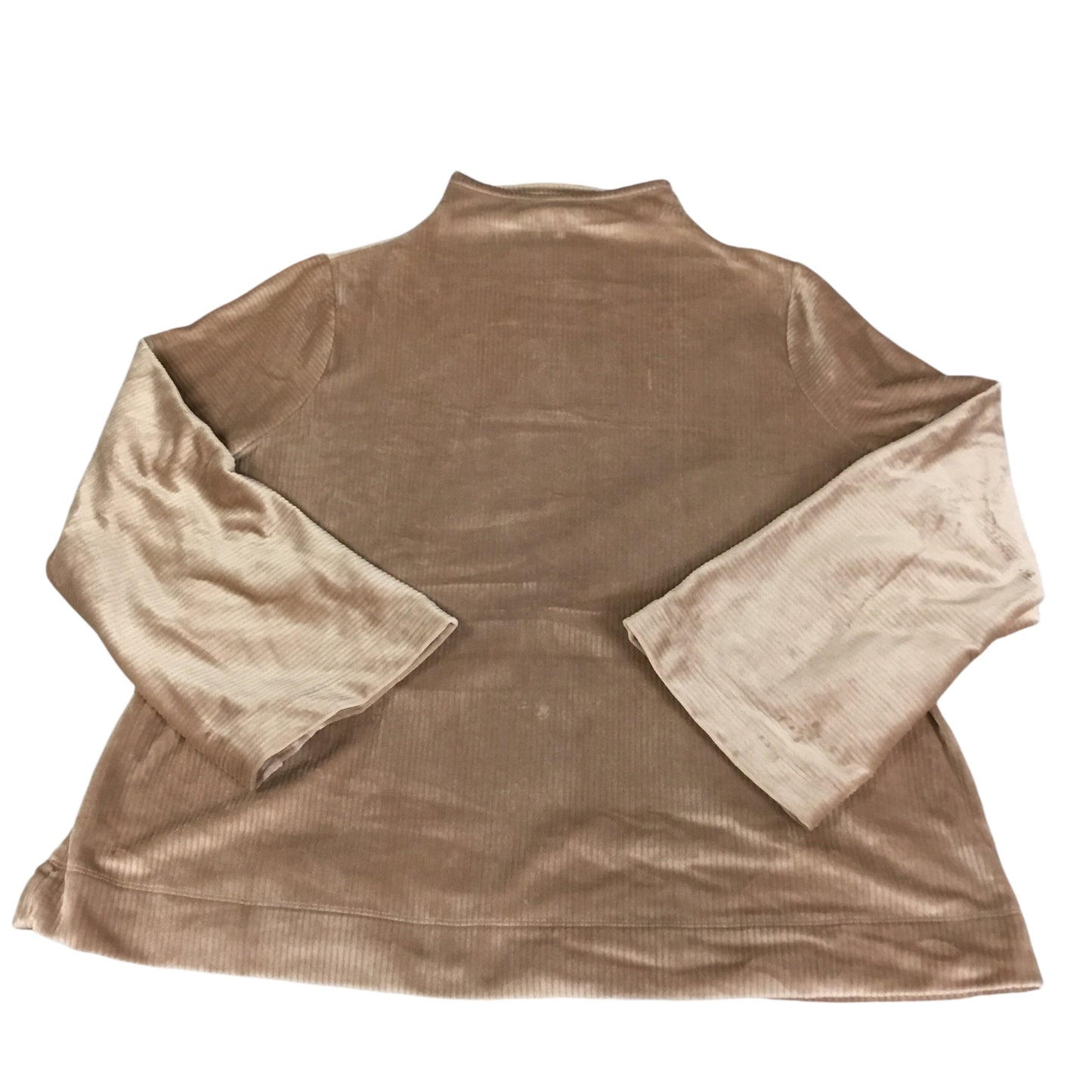 Top Long Sleeve By Lane Bryant In Tan, Size: 1x