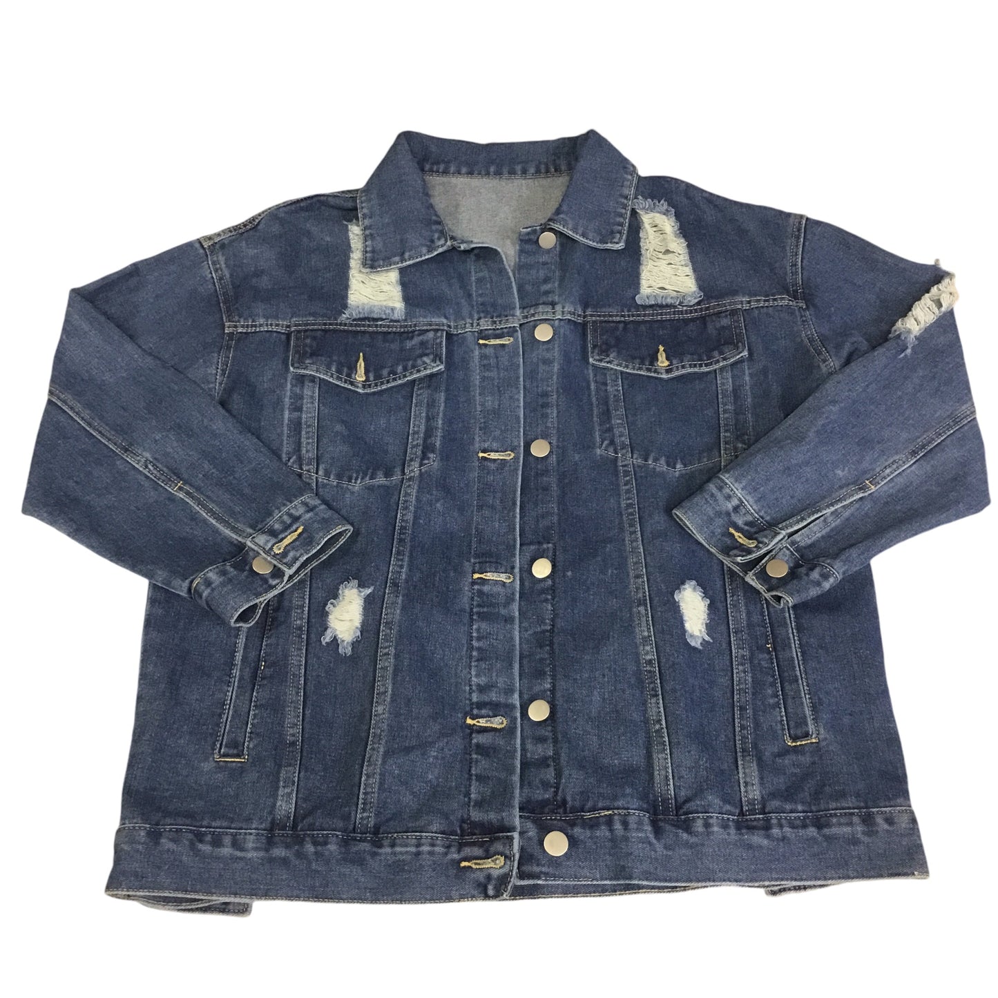 Jacket Denim By Shein In Blue Denim, Size: M