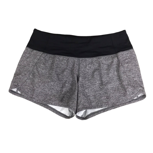 Athletic Shorts By Lululemon In Black & Grey, Size: 4