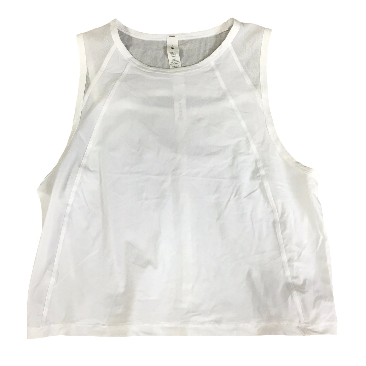 Athletic Tank Top By Lululemon In White, Size: 2