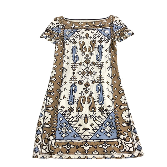 Dress Designer By Tory Burch In Blue & Cream, Size: Xxs