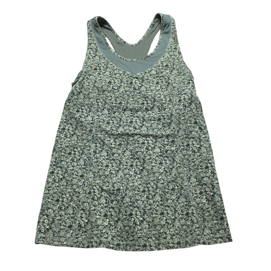 Athletic Tank Top By Lululemon In Grey & White, Size: 6