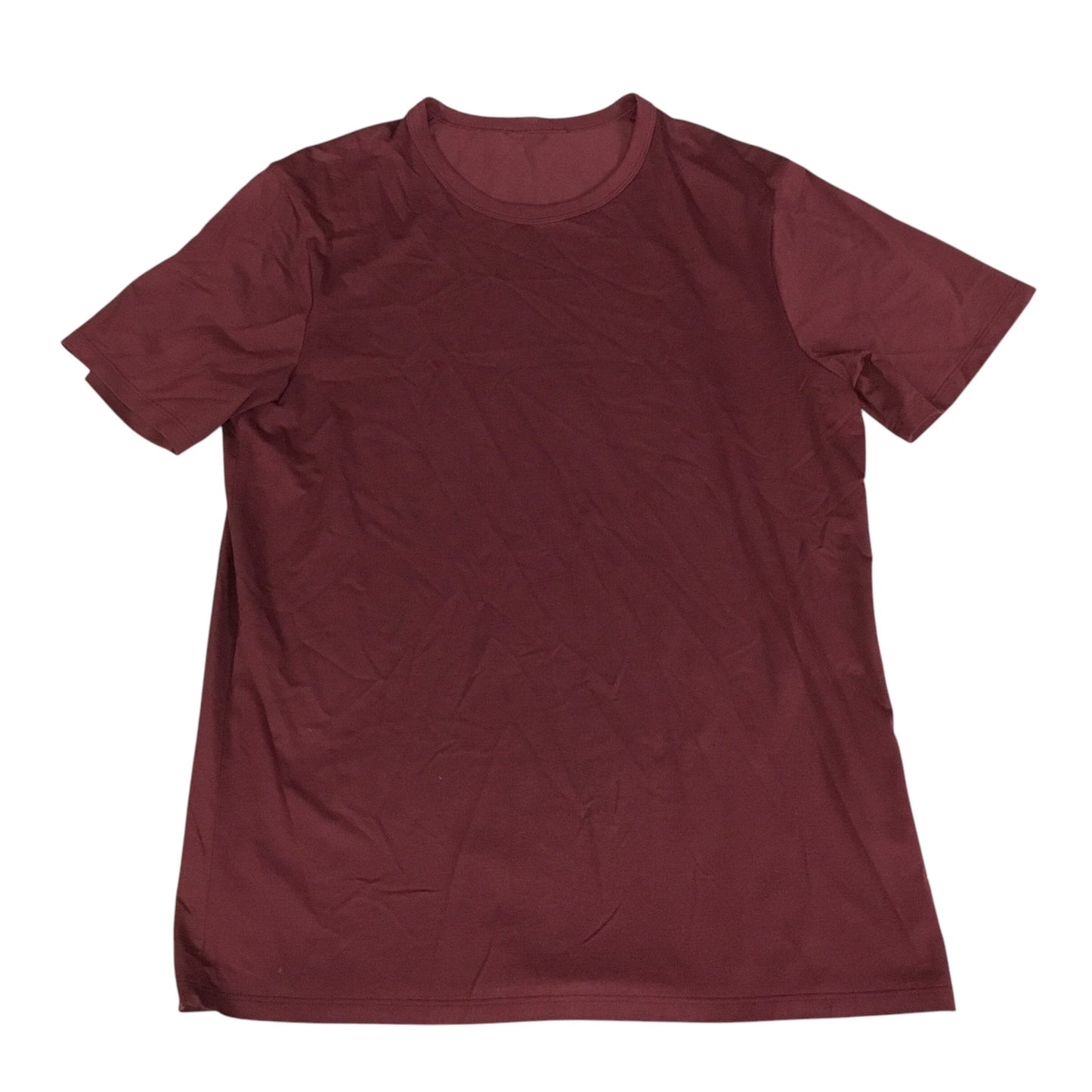 Athletic Top Short Sleeve By Lululemon In Red, Size: M