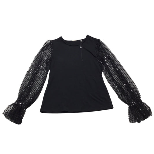 Top Long Sleeve By Elie Tahari In Black, Size: S