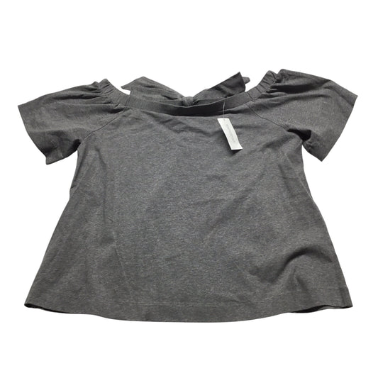 Top Short Sleeve By Banana Republic In Grey, Size: S