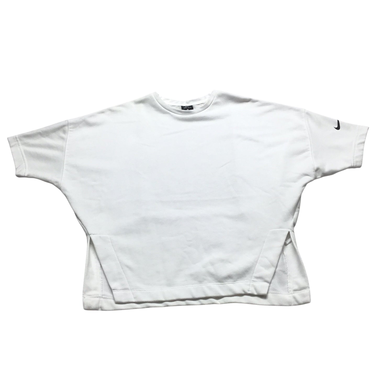 Athletic Top Short Sleeve By Nike Apparel In White, Size: M