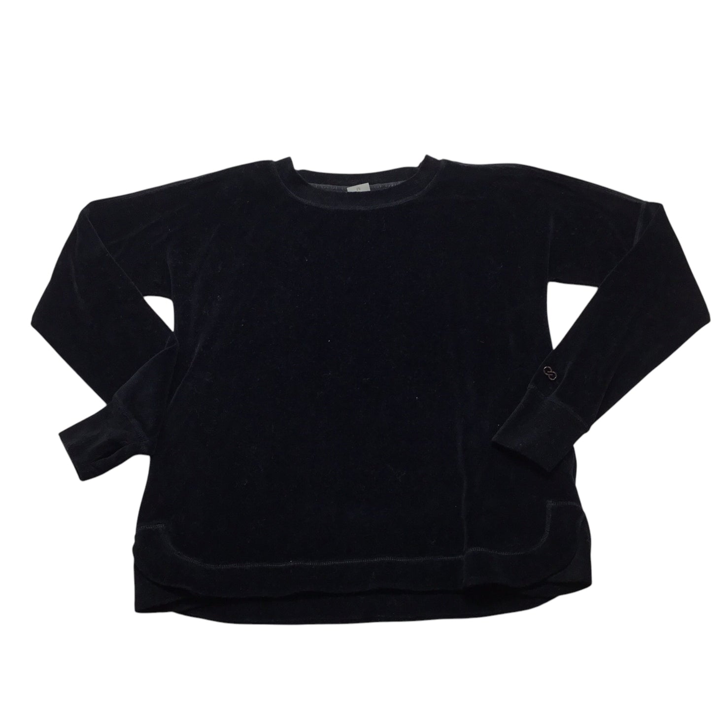 Athletic Top Long Sleeve Crewneck By Calia In Black, Size: M