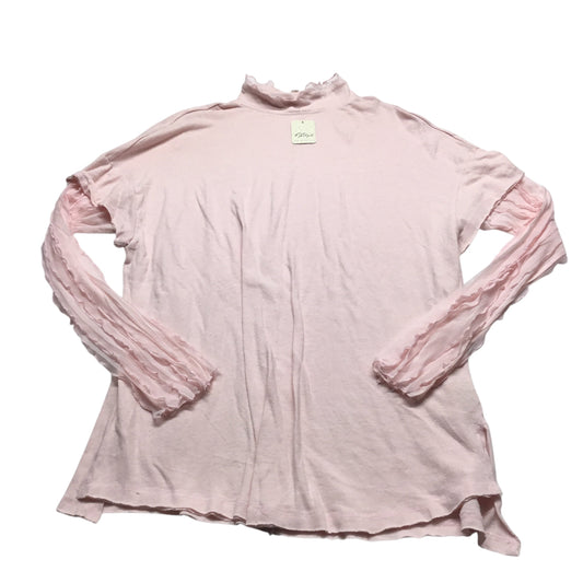 Tunic Long Sleeve By Free People In Pink, Size: L