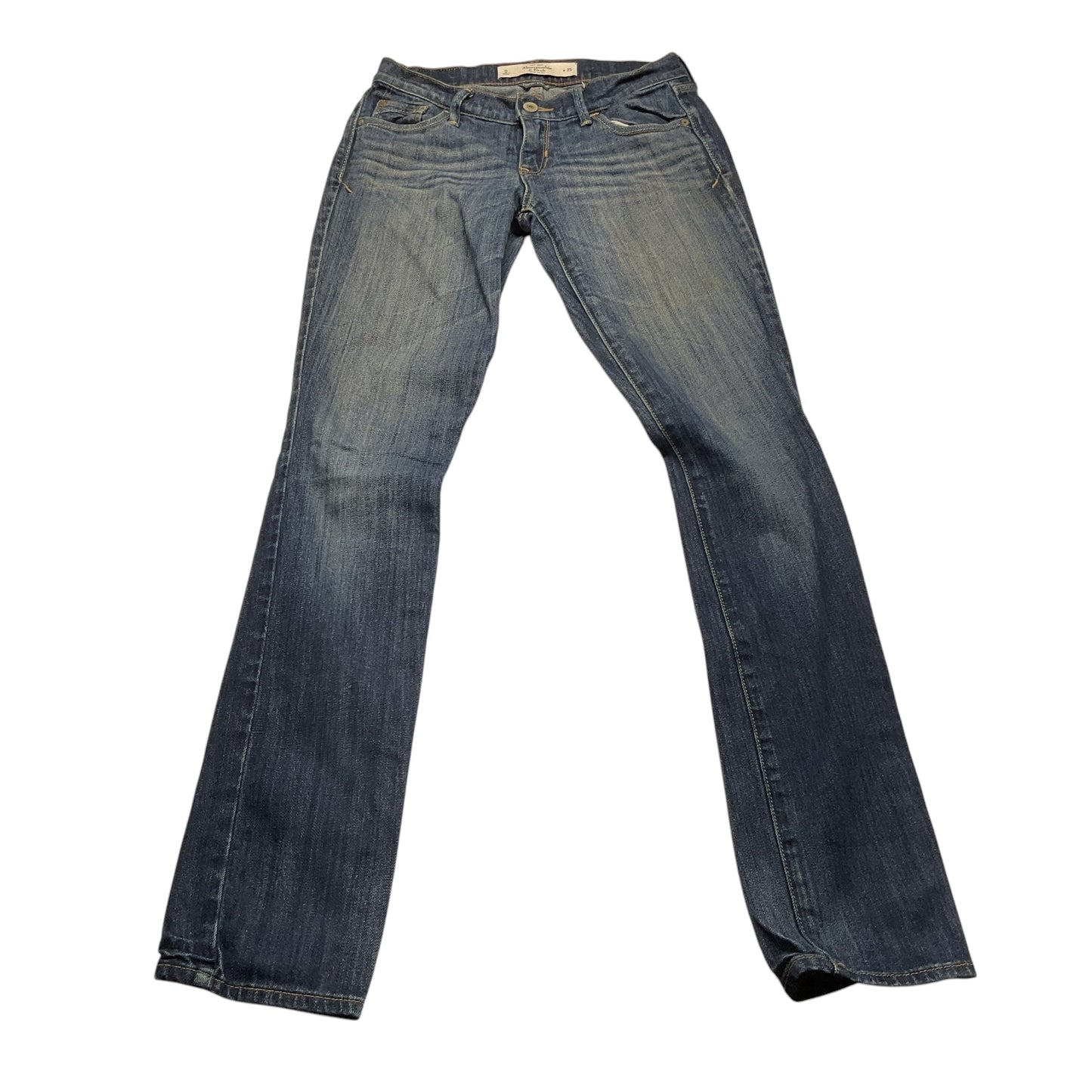 Jeans Skinny By Abercrombie And Fitch In Blue Denim, Size: 0