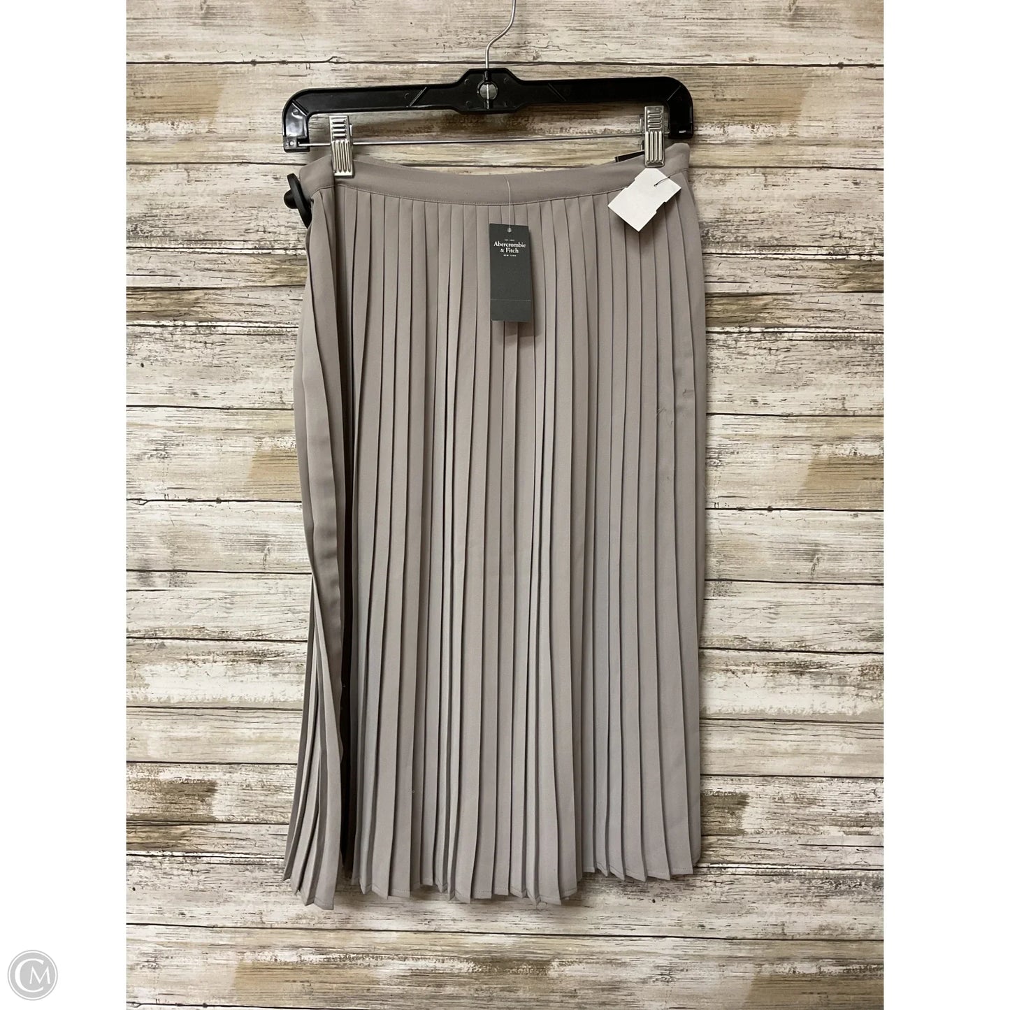 Skirt Midi By Abercrombie And Fitch In Grey, Size: S