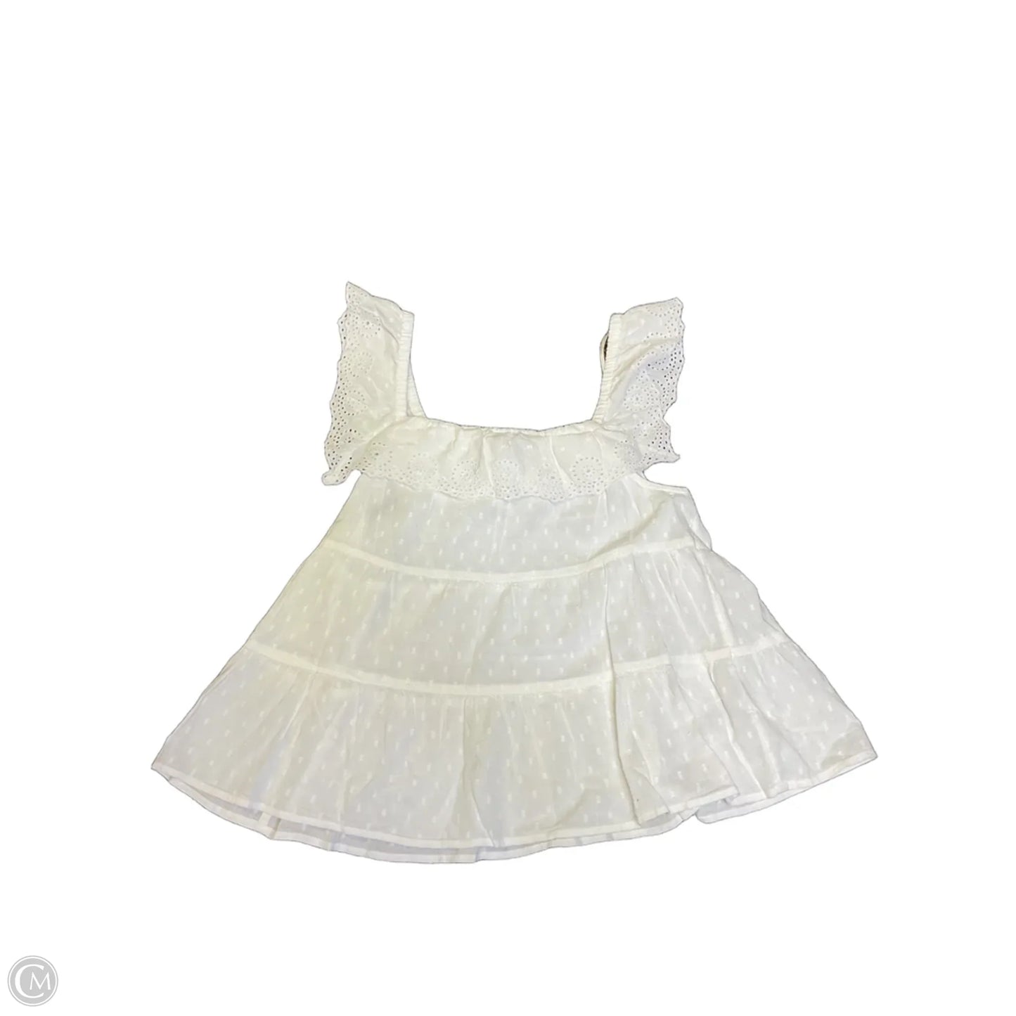Top Sleeveless By Old Navy In White, Size: M