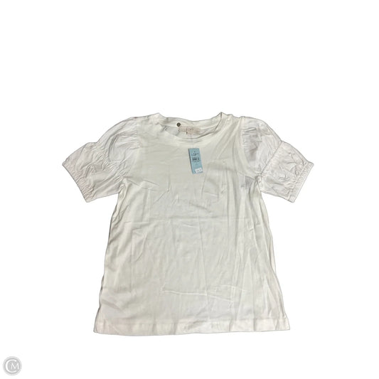 Top Short Sleeve By Loft In White, Size: Sp
