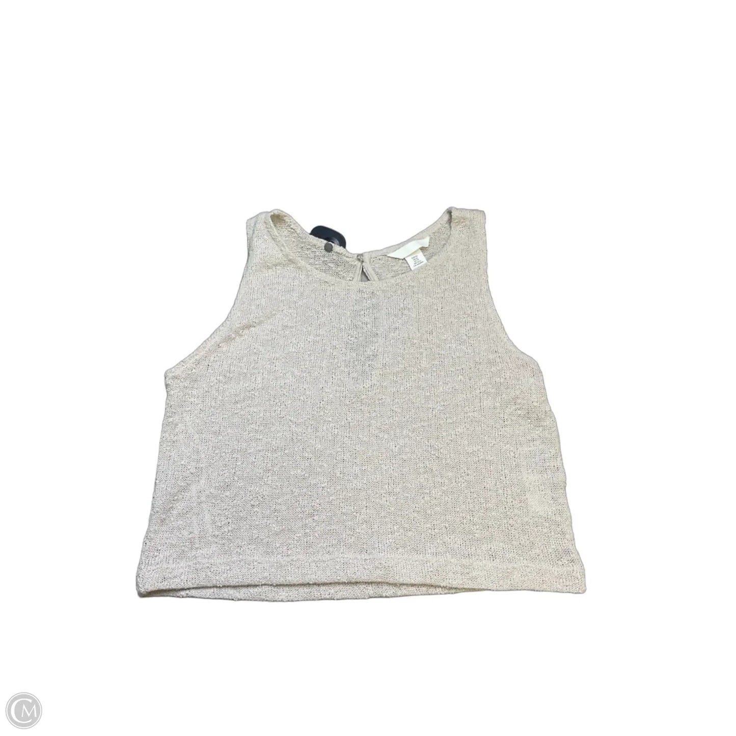 Top Sleeveless By H&m In Cream, Size: Xs