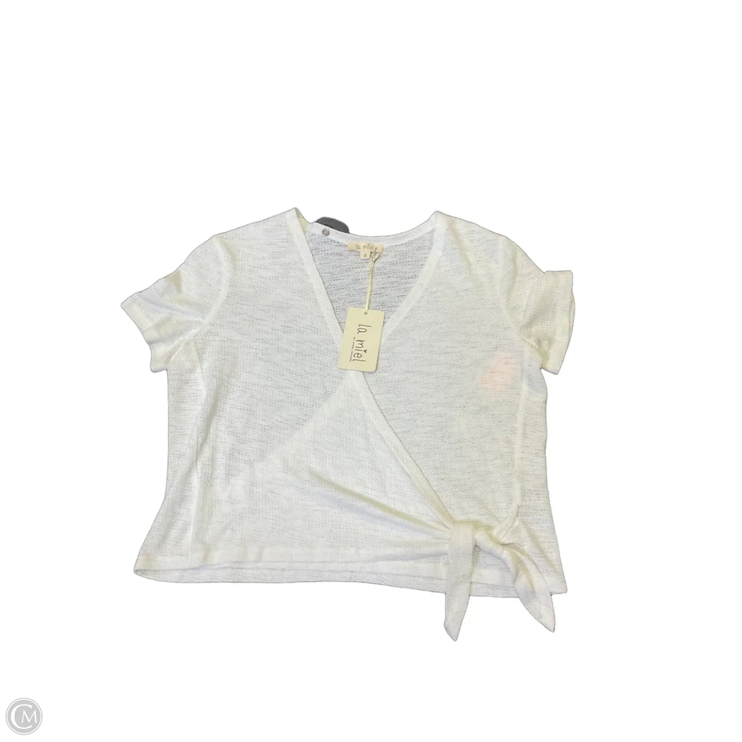 Top Short Sleeve By La Miel In White, Size: S