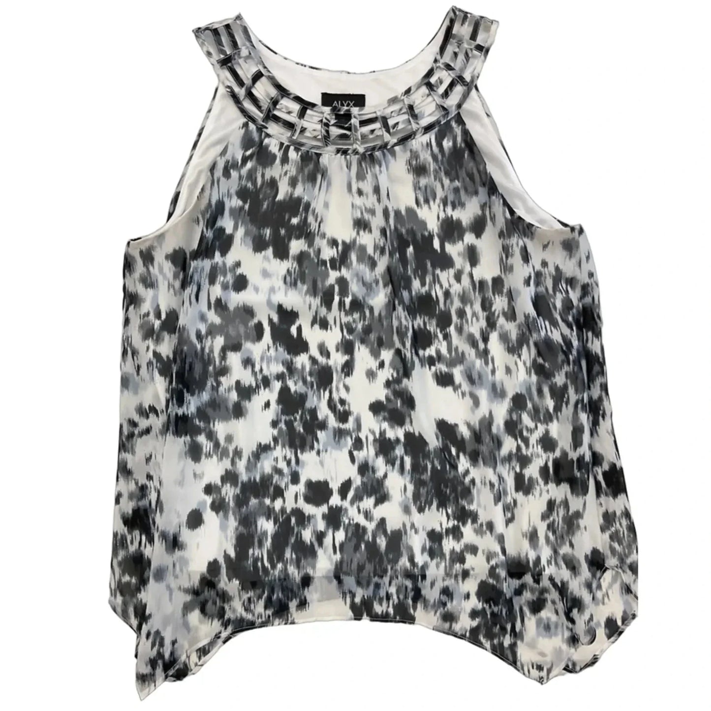 Top Sleeveless By Alyx In Black & White, Size: Xl