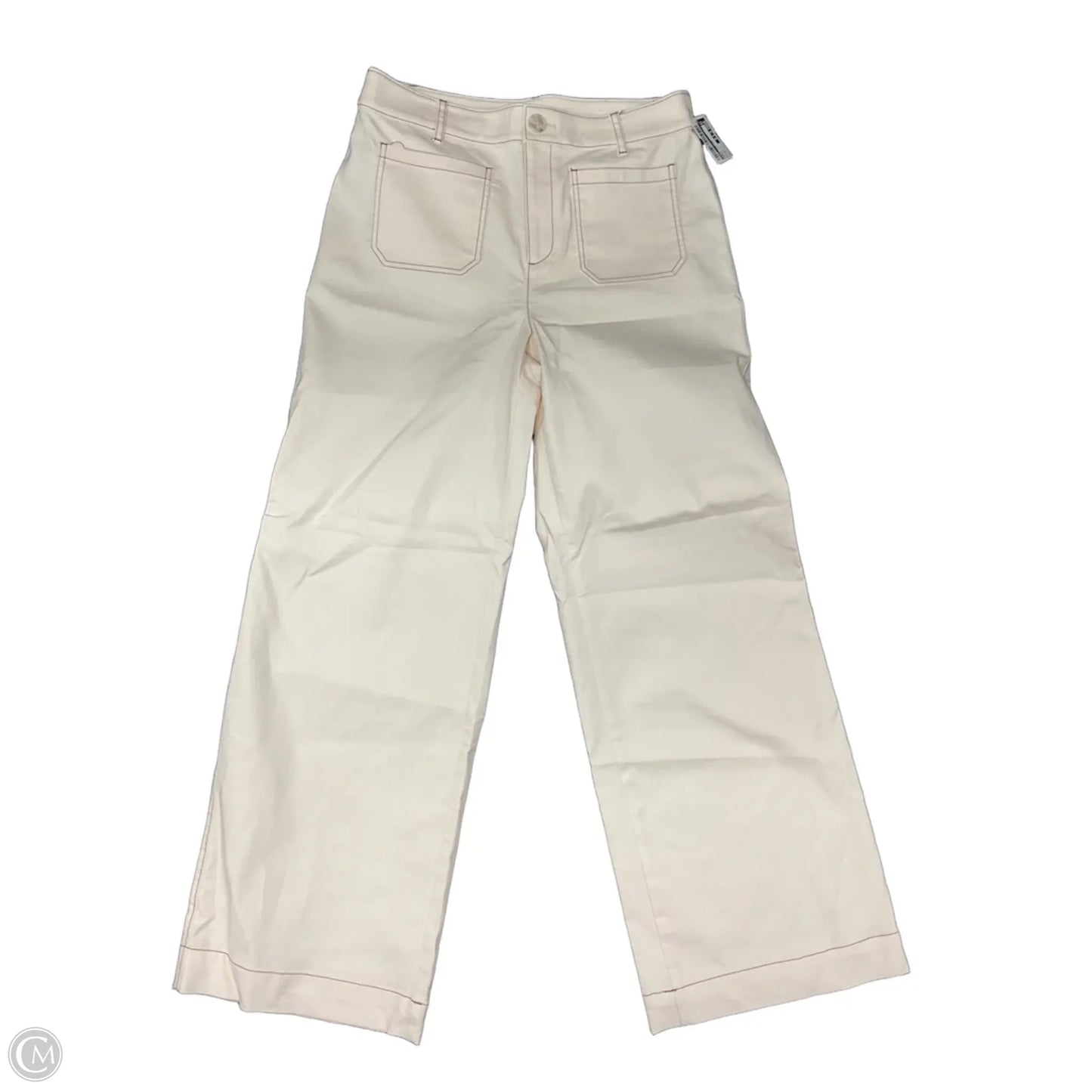 Pants Wide Leg By Loft In Cream, Size: 4