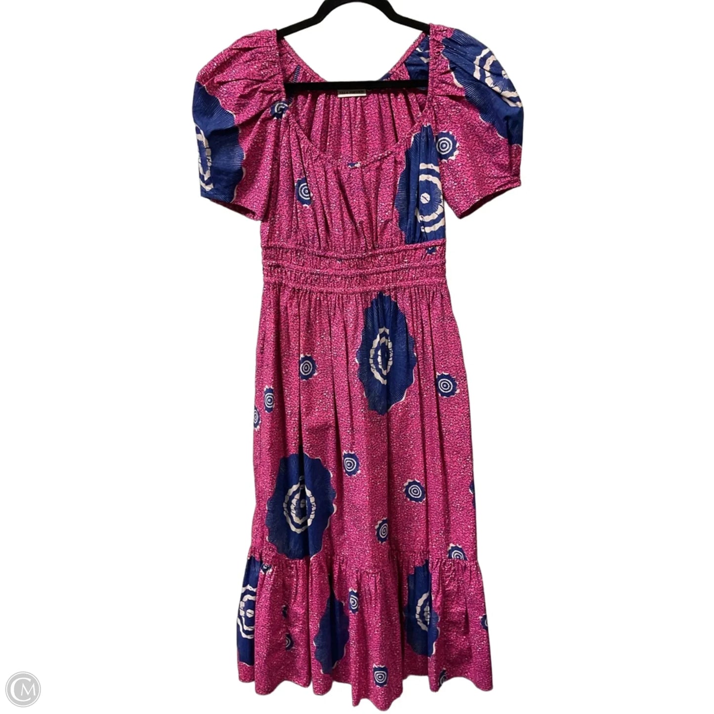 Dress Casual Maxi By Ulla Johnson In Blue & Pink, Size: 4