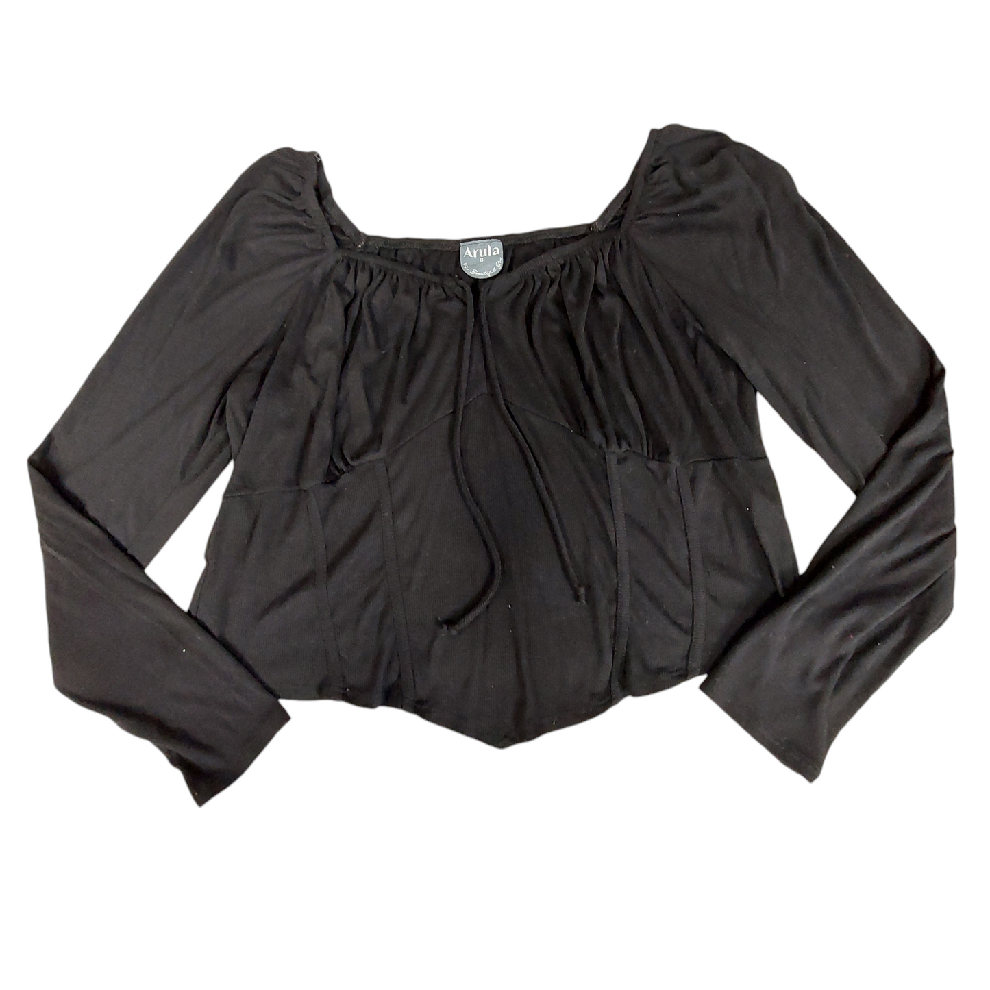 Top Long Sleeve By Cmc In Black, Size: 2x