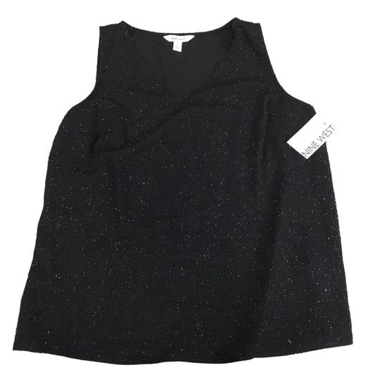 Top Sleeveless By Nine West In Black, Size: M