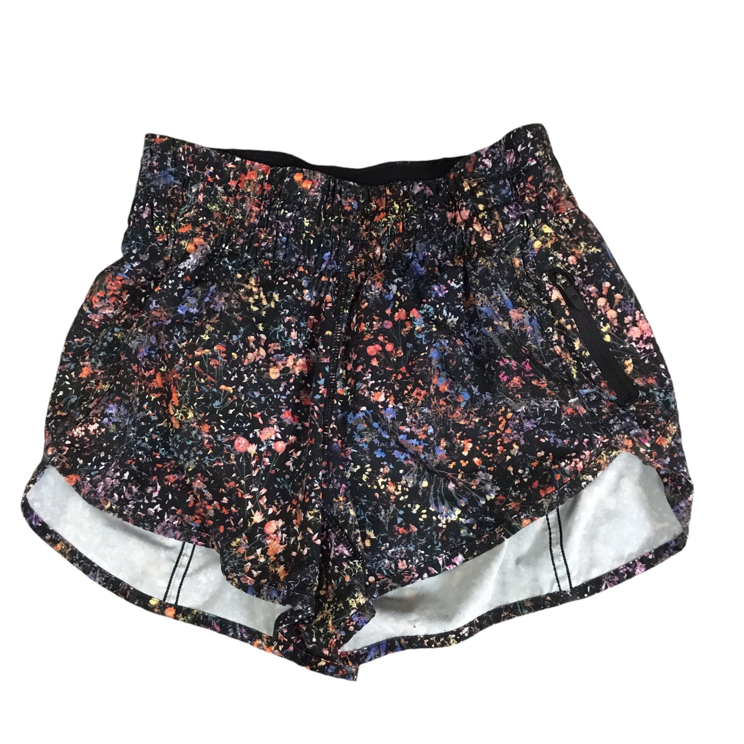 Athletic Shorts By Lululemon In Floral Print, Size: 4