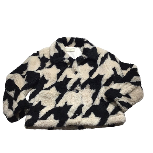 Coat Faux Fur & Sherpa By Blanknyc In Black & White, Size: M