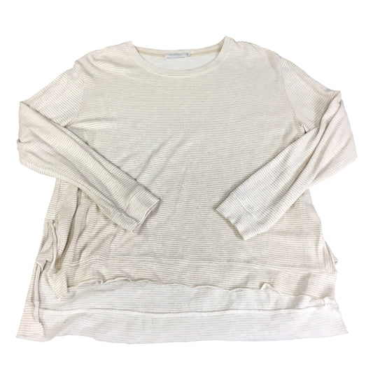 Top Long Sleeve By Modadoc In Cream & Tan, Size: Xl