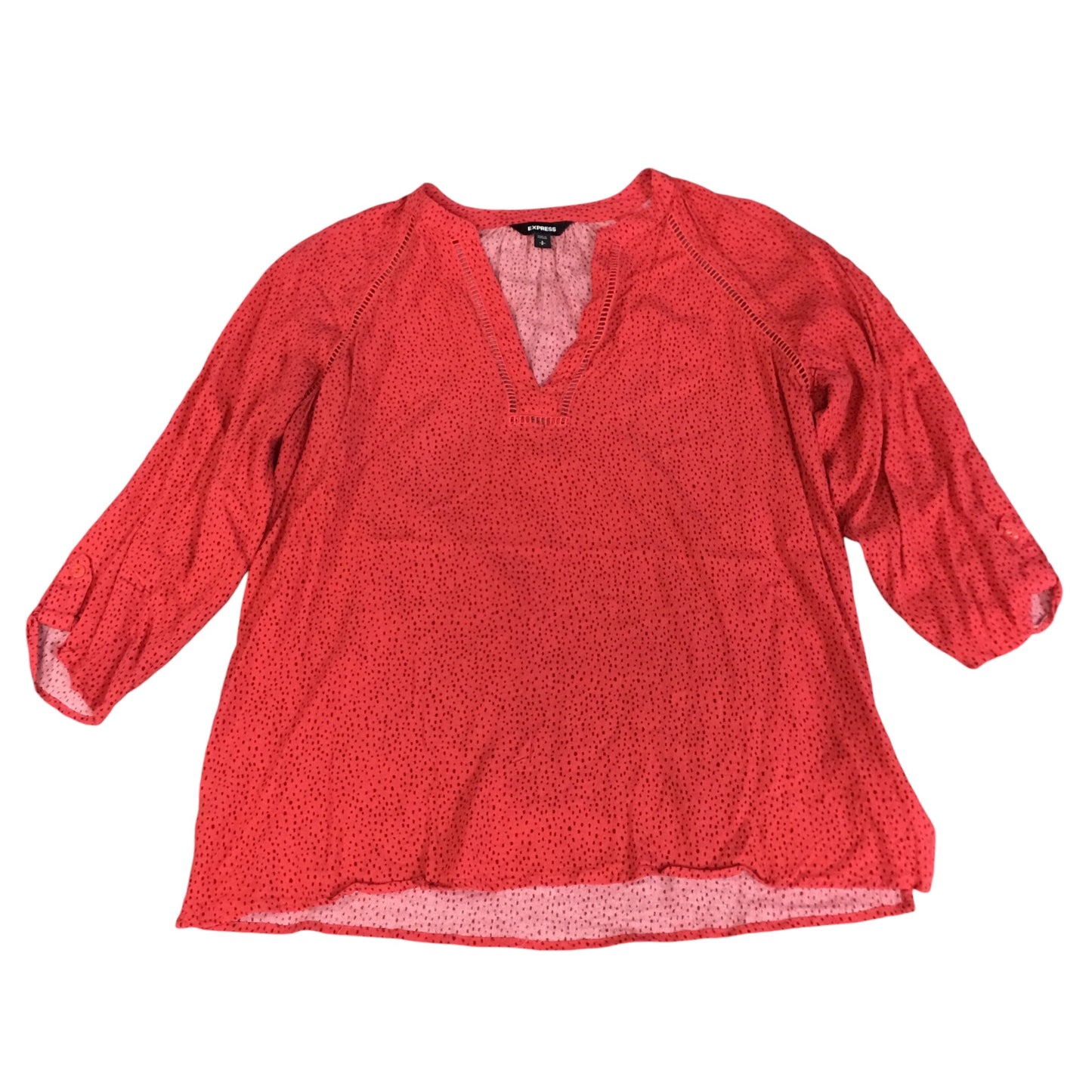 Top Long Sleeve By Express In Red, Size: S