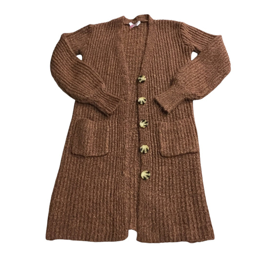 Sweater Cardigan By No Boundaries In Brown, Size: Xs