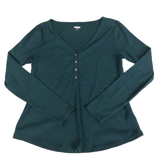 Top Long Sleeve By Old Navy In Teal, Size: L