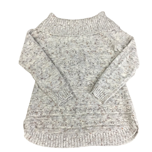 Sweater By Dressbarn In Cream & Grey, Size: S