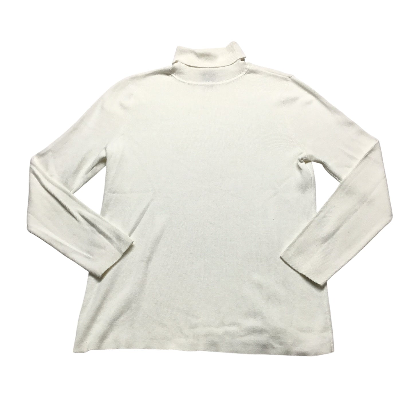 Top Long Sleeve By Chicos In White, Size: L