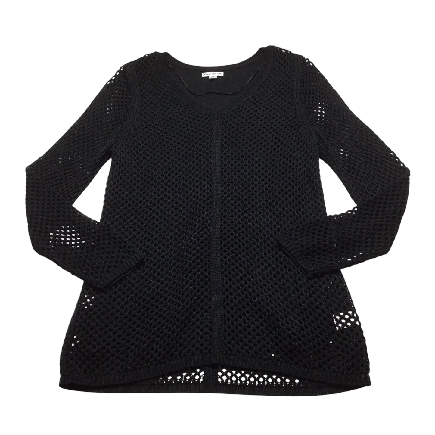 Top Long Sleeve By Croft And Barrow In Black, Size: M