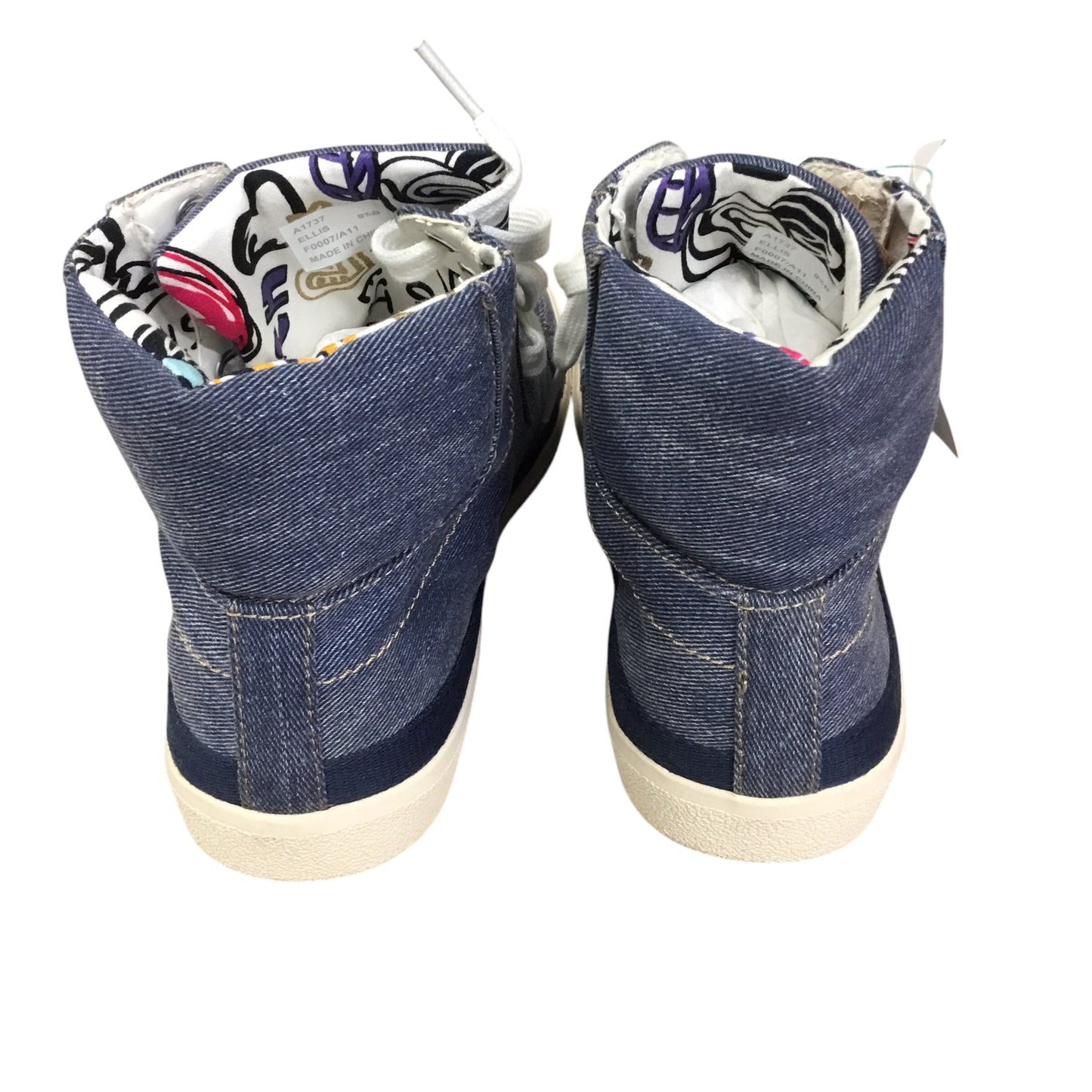 Shoes Sneakers By Coach In Blue Denim, Size: 9.5