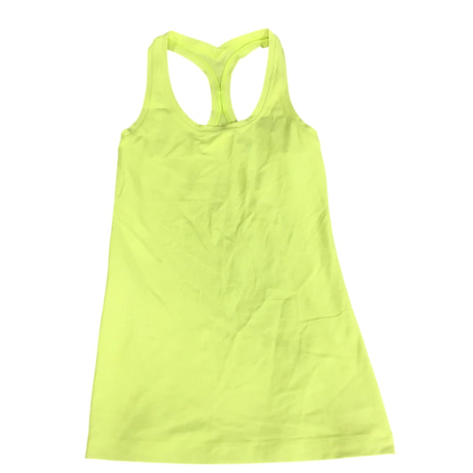 Athletic Tank Top By Lululemon In Yellow, Size: 4