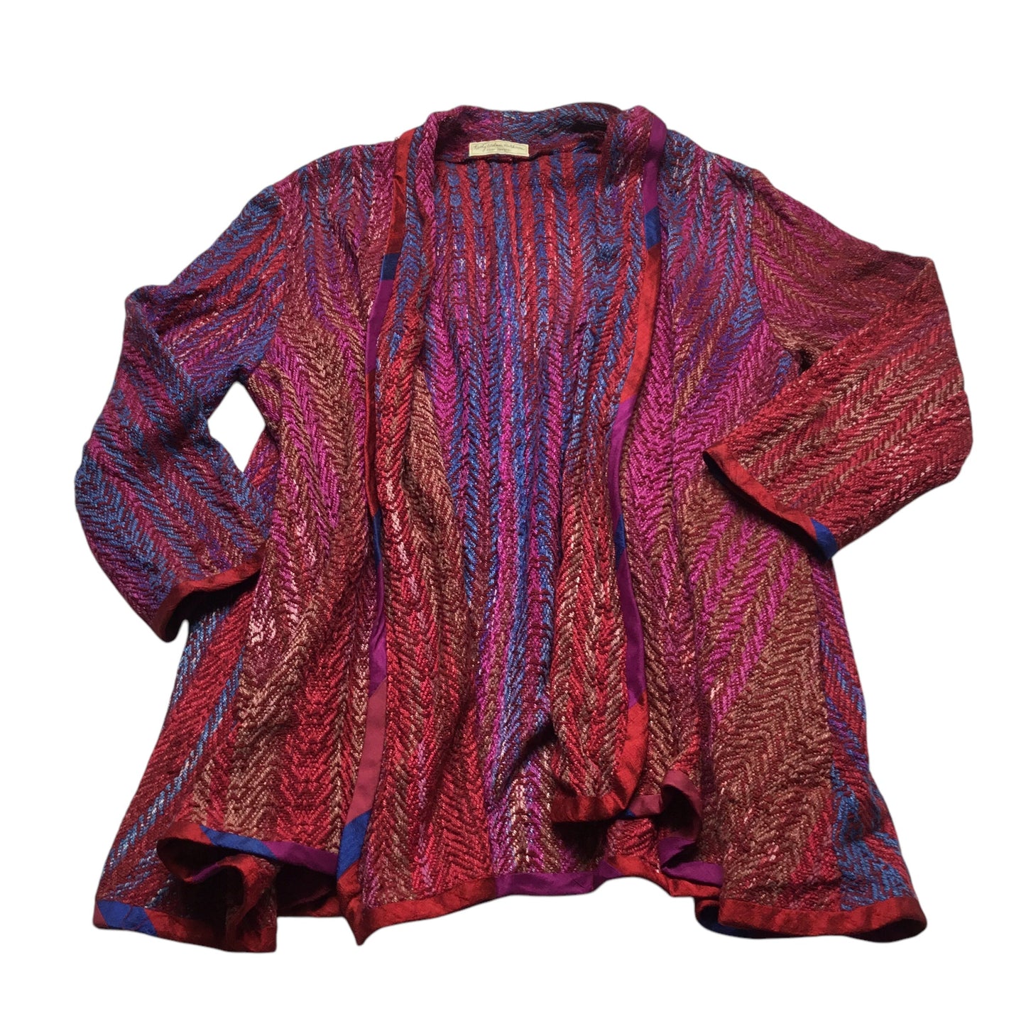 Sweater Cardigan By Clothes Mentor In Multi-colored, Size: Osfm