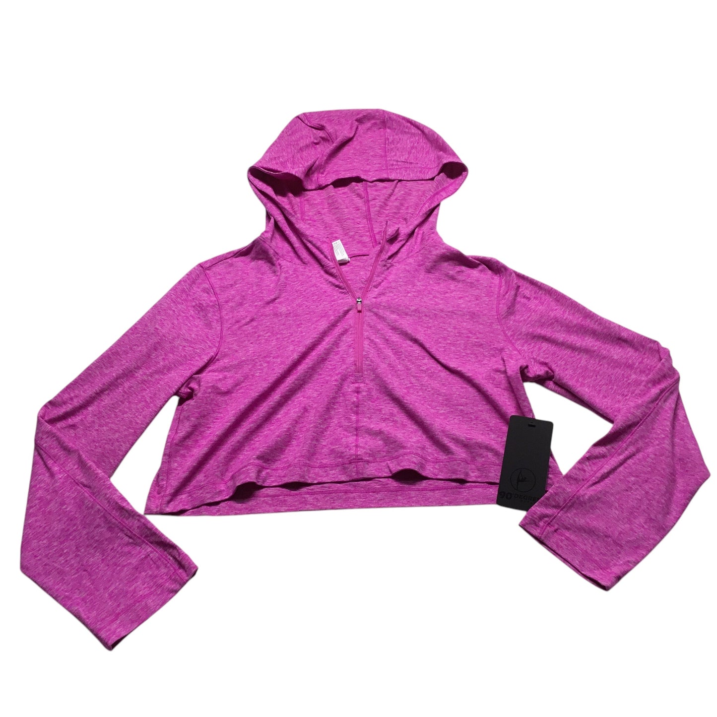 Athletic Sweatshirt Hoodie By 90 Degrees By Reflex In Purple, Size: S