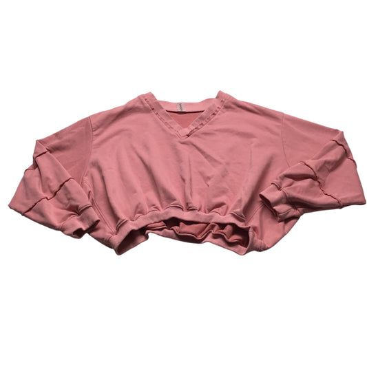 Sweatshirt Crewneck By Clothes Mentor In Pink, Size: L