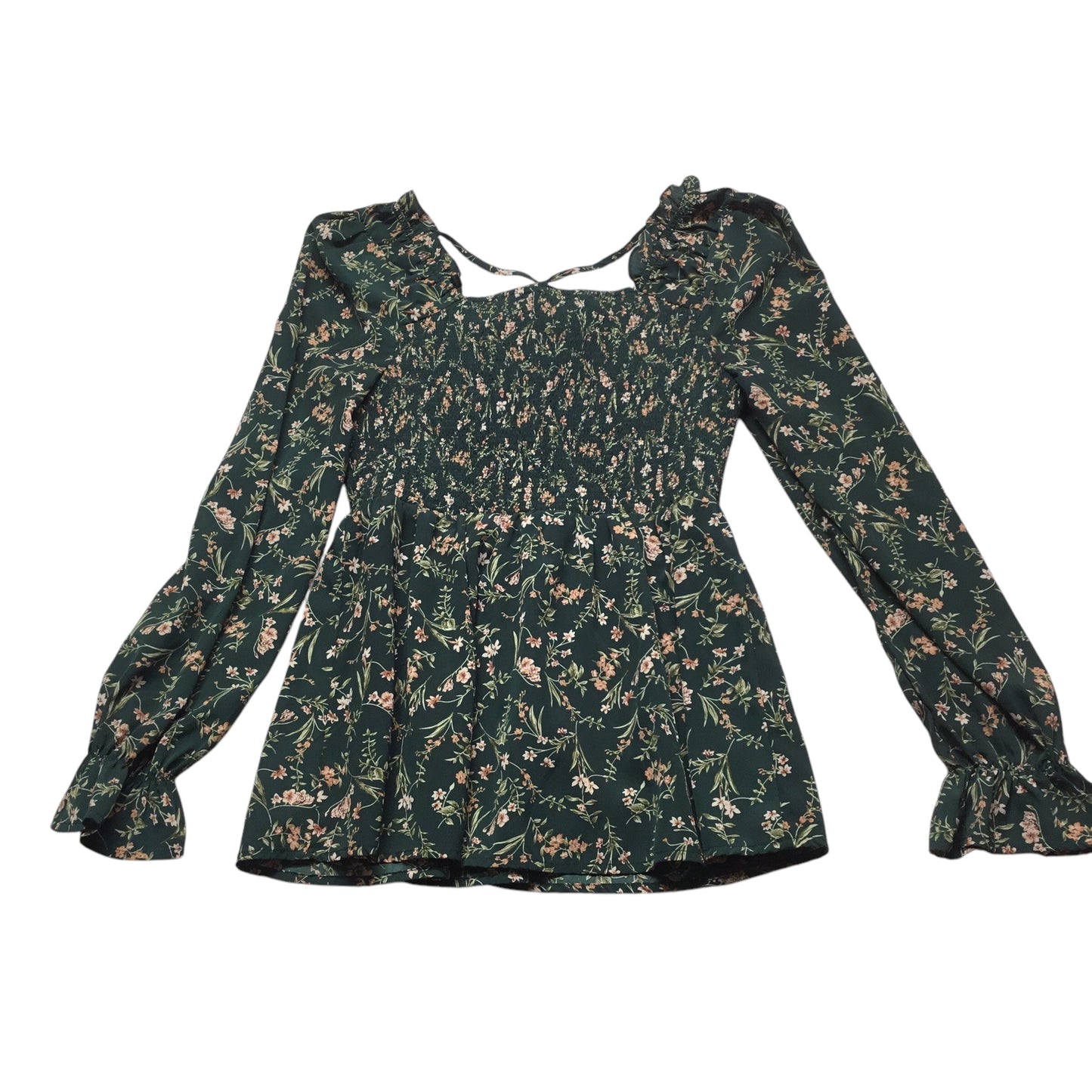 Top Long Sleeve By Doe & Rae In Green, Size: S