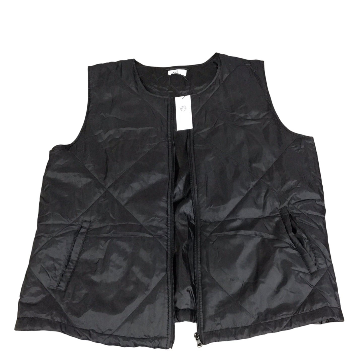 Vest Puffer & Quilted By Socialite In Black, Size: L